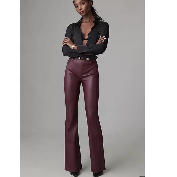 Pistola Pleather Maroon Pants size 27 - Picture 9 of 9